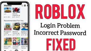 How to fix roblox login problem incorrect password| fix roblox login error| roblox login error| 2024