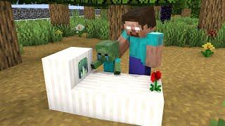 Baby Zombie and Sad Life - Sad Story - Minecraft Animation