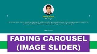 Create Fading Carousel (Image Slider) using HTML5 and Bootstrap 4 | Example 1
