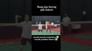 Presiden Jokowi ft Jonatan Christie #jokowi #president #jojo #badminton #viral #shorts