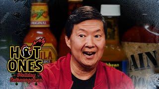 Ken Jeong Spreads Joy at the Hot Ones Holiday Extravaganza | Hot Ones