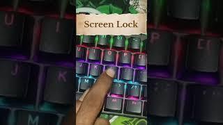 Screen lock Shortcut keys  Building a Custom PC: Step-by-Step Guide for Beginners  #computer