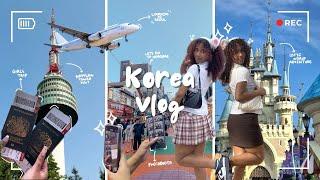 Korea Vlog  | flying to seoul, room tour, sightseeing, mukbang, lotte world