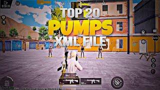 PUMPS Like PC in Mobile | Pumps Xml / Preset | Top 20 Pumps For Pubg