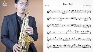 Take Five (Paul Desmond) easy solo transcription
