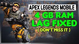 Apex Legends Mobile Lag fix for low end Android devices (don't miss)