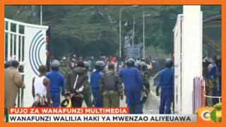 Polisi wakabiliana na wanafunzi wa Multimedia