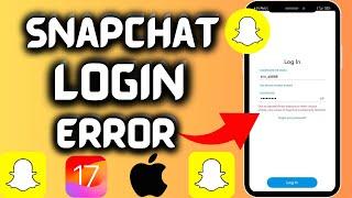 How to fix Snapchat login error due to repeated failed attempts on iPhone (iOS 17) || 2023