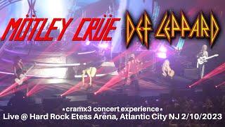 Motley Crue & Def Leppard LIVE @ Hard Rock Etess Atlantic City NJ 2023 *cramx3 concert experience*