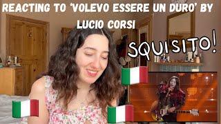 ITALY EUROVISION 2025 - REACTING TO ‘VOLEVO ESSERE UN DURO’ BY LUCIO CORSI (FIRST LISTEN)