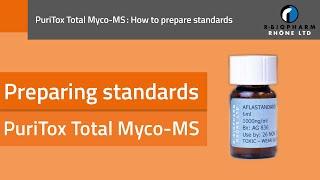 How to prepare standards for use with our PuriTox Total Myco-MS solid phase extraction columns