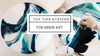 Top tips and tricks to create RESIN ART for beginners