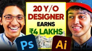 How This 20 Year Old Graphic Designer Makes 4 Lakhs/Month | Anik Jain | Ishan Sharma