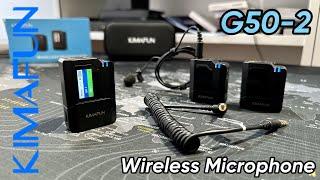 KIMAFUN G50-2 Dual Mic - The Best Wireless Lavalier Microphone