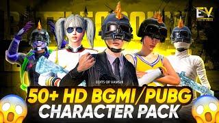 50+ HD  BGMI Character Png Pack Pubg Character Png Pack 50+ Bgmi/Pubg Character Pack For Thumbnail