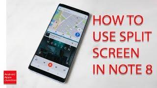 How to split screen in note 8