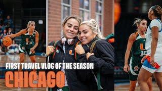 D1 BASKETBALL TRAVEL VLOG WITH THE UNIVERSITY OF MIAMI WBB TEAM *first road trip of the season*