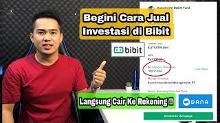 Cara Mencairkan Hasil Investasi di Bibit | Bisa Cair Ke Dana ??