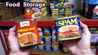 Prepper FOOD Storage Pantry review of Corned Beef and Spam