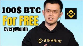 FREE 100$ BTC EVERY MONTH ON THIS CRYPTO APP | MAKE MONEY ONLINE FREE | ZERO INVESTMENT #freebtc