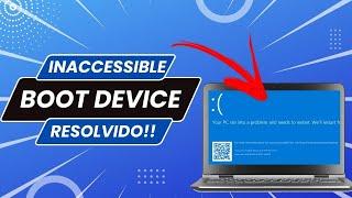 INACCESSIBLE BOOT DEVICE , RESOLVIDO EM APENAS 1 MINUTO