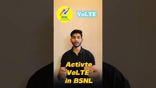 Activate VoLTE in BSNL | #bsnl #bsnl4g