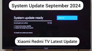 Redmi Smart TV Latest System Update 2024 | How to Install System Update In Xiaomi Redmi Smart TV