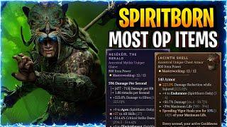 Diablo 4 SpiritBorn Most Overpowered Items / Combos in GAME : Vessel of Hatred Spirit borne Guide