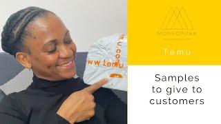 Temu Products You Can Buy to Give to Customers as Samples - Haircare - Skincare - UK Youtuber.