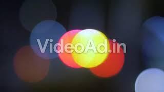 Blinking round lights with bokeh effect stock footage video advertising template for social media.