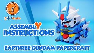 Earthree Gundam Papercraft | Assembly Instructions