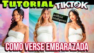 FILTRO DE EMBARAZO en TIKTOK (Tutorial) COMO HACERLO??/Dany Lozada