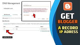 How to Add Blogger A Record on GoDaddy | Find Google Blogger IP Address