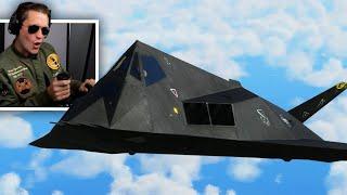 FLYING THE F-117 NIGHTHAWK (First Stealth Jet) - Microsoft Flight Simulator