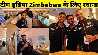 Team India Departs For Zimbabwe Along With VVS Laxman | India vs Zimbabwe Series 2022