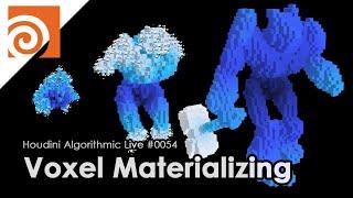 Houdini Algorithmic Live #054 - Voxel Materializing