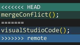 Resolve Merge Conflict in Visual Studio Code