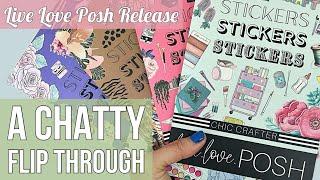 NEW! Live Love Posh Stickers & Washi Tape! Today's New Release Flip Through - Planner Supply Haul!