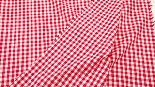 red white checkered Robert Kaufman fabric Carolina Gingham