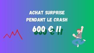 Achats d'ETF et actions pendant le crash des marchés 🫠