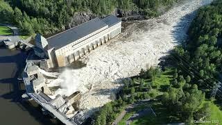 Solbergfoss kraftverk 17 aug 2023