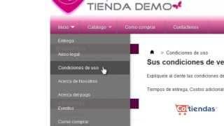 Configuración Tienda Virtual Prestashop - Condiciones de la venta