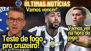 VEJA O QUE A MÍDIA FALOU SOBRE OS JOGOS DO CRUZEIRO CONTRA BOTAFOGO E BRAGANTINO! CRUZEIRO NOTÍCIAS