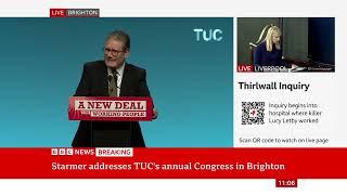 Commie PM Keir Starmer speech to the TUC conference (10Sept24)