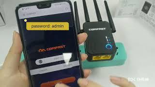 Comfast Repeater setting on phone