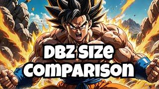 Dragon Ball Z Size Comparison ️ #DragonBallZ #Anime #Manga