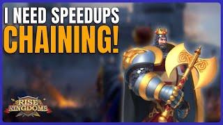 How to Get Speedups FREE (Barb Chaining & Chill) || Rise of Kingdoms