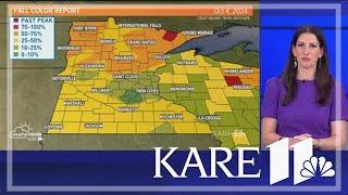 Areas in Minnesota starting to see peak fall colors