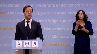 9 juli 2021: Integrale persconferentie premier Rutte en minister De Jonge