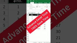 #Shorts Advance Excel Tips & Tricks | Never Seen Before | Excel Tutorial for Beginners in Hindi